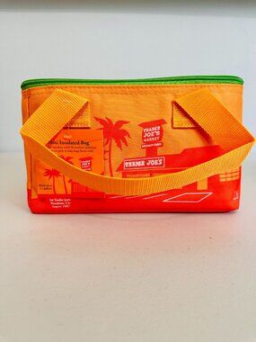 TIK TOK FAMOUS VIRAL TRADER JOE'S MINI INSULATED LUNCH BAG ORANGE
